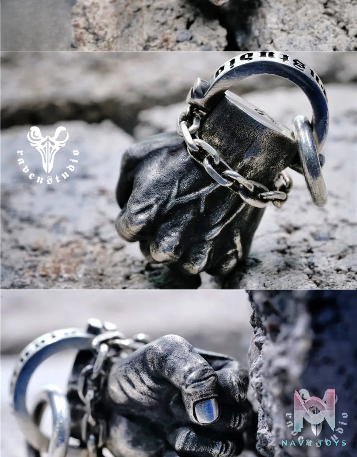 Raven Studio (silver jewelry) – Exclusive Design Legendary Fist Pendant Necklace Original