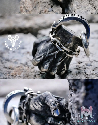 Raven Studio (silver jewelry) – Exclusive Design Legendary Fist Pendant Necklace Original