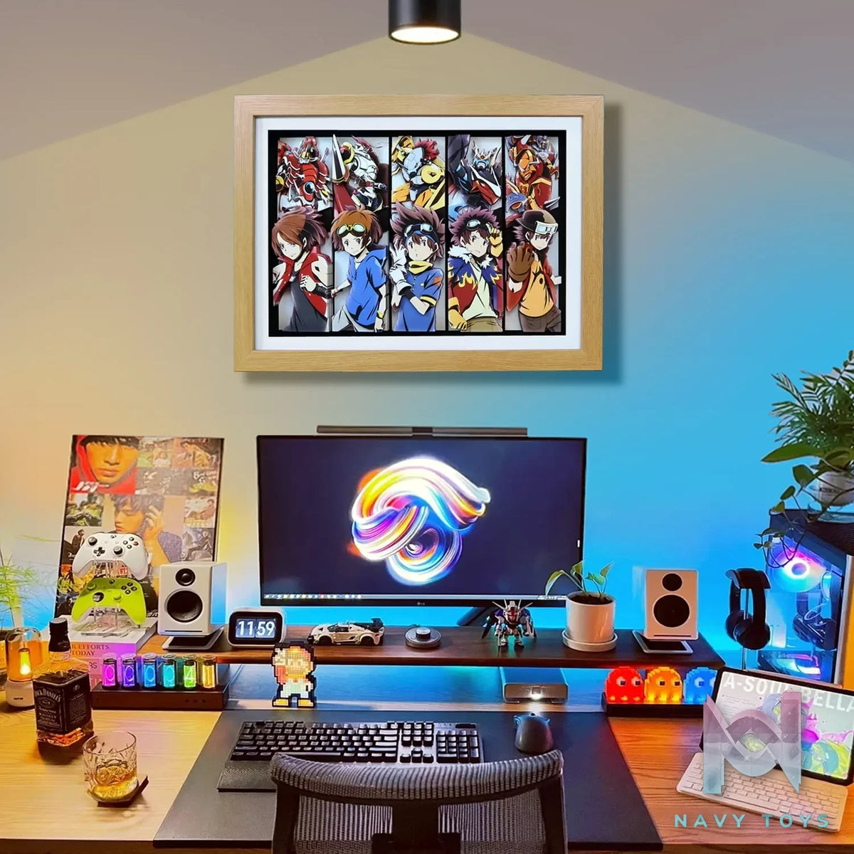 KALA HOME Studio – Digimon Multiple Characters #06 3D Decorative Painting Digimon