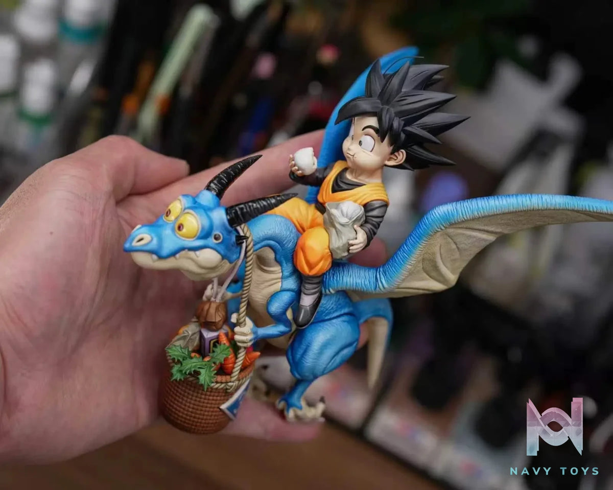 SO Studio – Son Goten Riding a Dragon Title Page Design Desktop Scale Dragon Ball