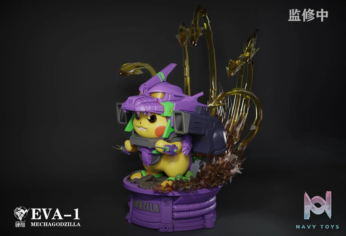 Hard Shell Studio – Pokemon Mecha Godzilla Pikachu