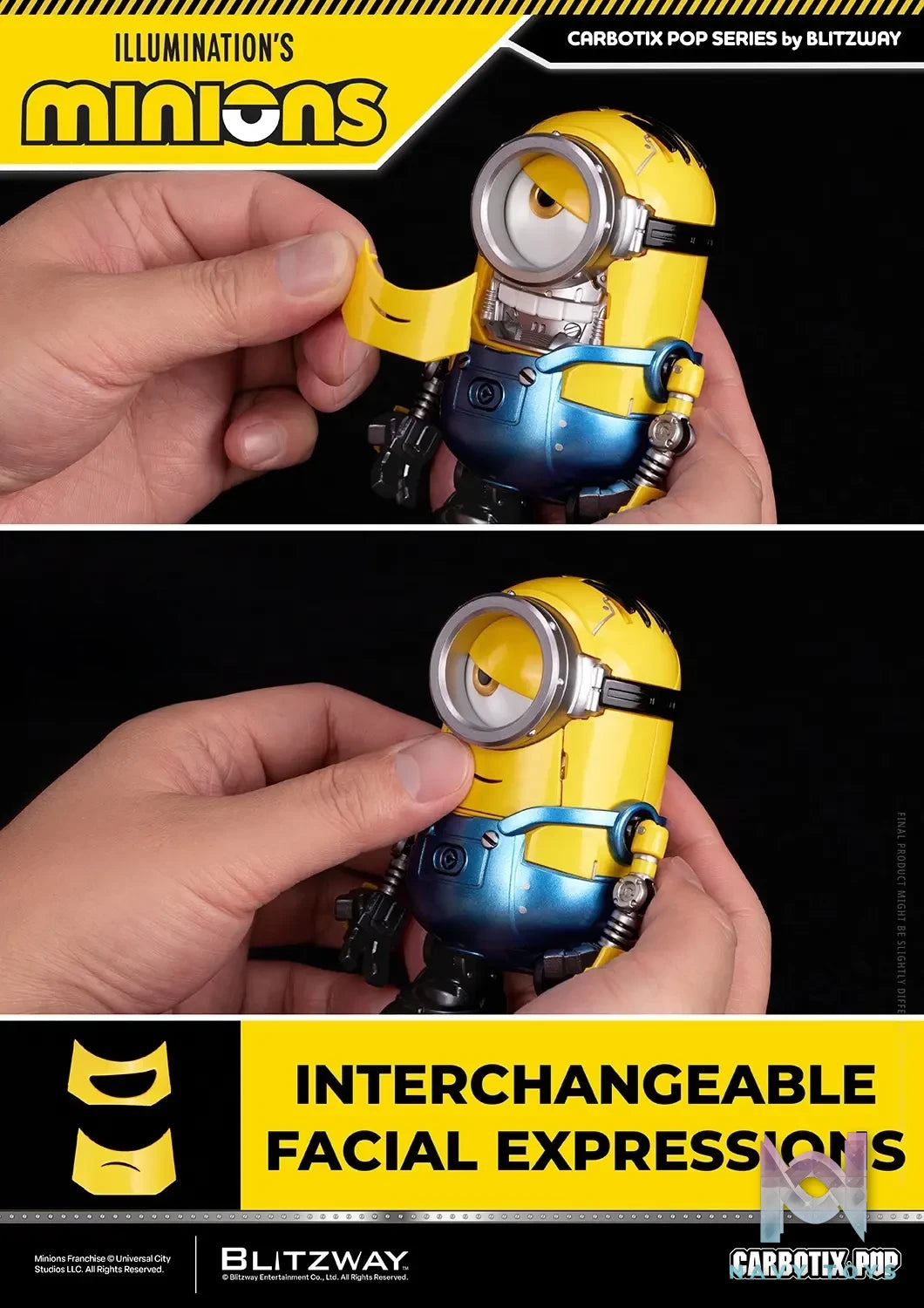 BLITZWAY – Carbotix Pop Minions BW-CA-11401 BW-CA-11402 BW-CA-11403 BW-CA-11404 (Licensed)