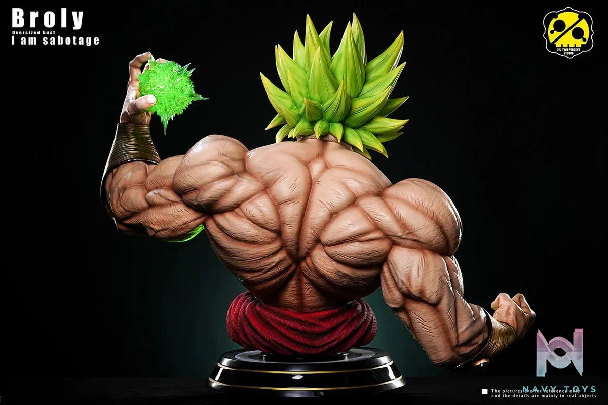 Broly Bust - Dragon Ball - 2% Studio resin statue Navy Toys anime figure