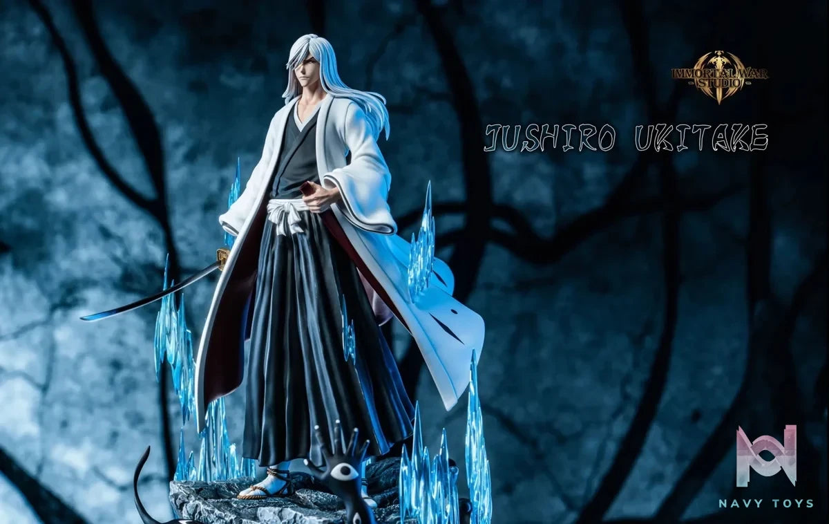 I.W Studio - Bleach: Thousand - Year Blood War Gotei 13 Series 11 Jūshirō Ukitake resin statue Navy Toys anime figure