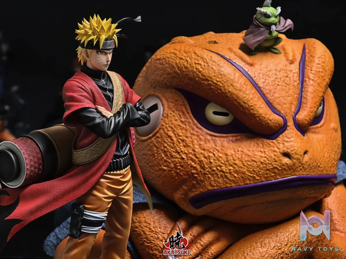 Akatsuki Studio - Naruto Heroes of Konoha Uzumaki Naruto resin statue Navy Toys anime figure
