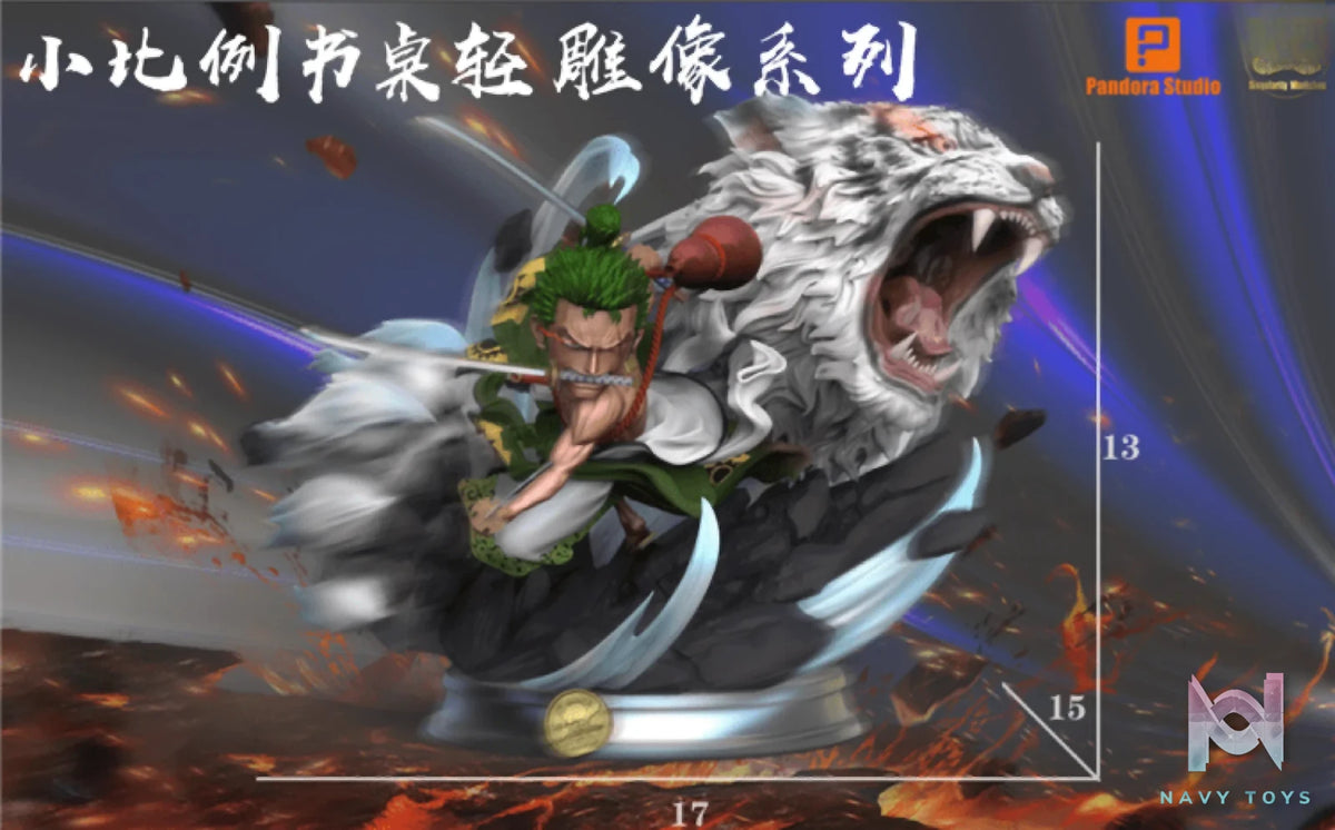 Pandora Studio X Singularity Studio – One Piece Roronoa Zoro with White Tiger