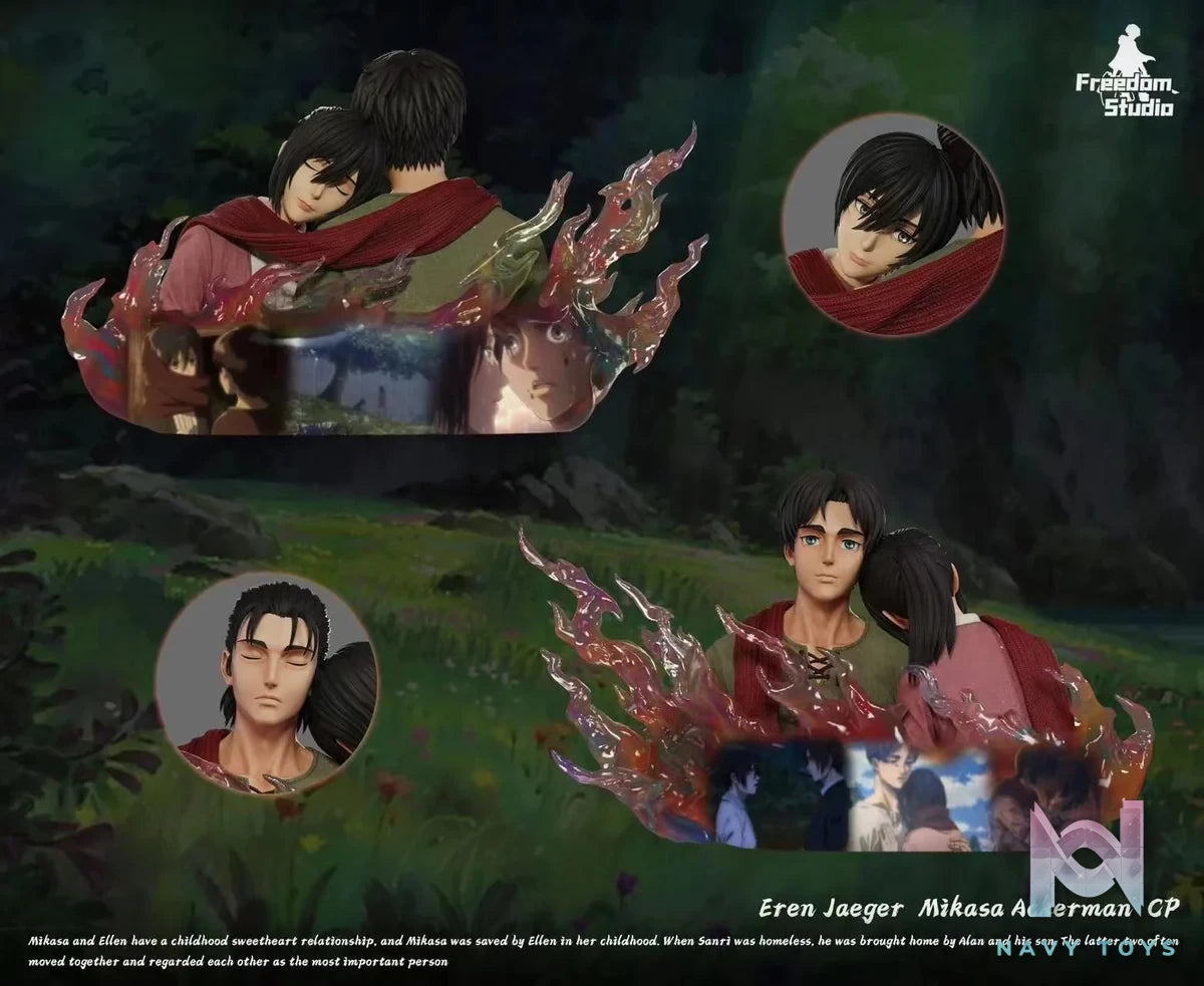 Eren & Mikasa - Attack On Titan - Freedom Studio resin statue freedom studio anime figure