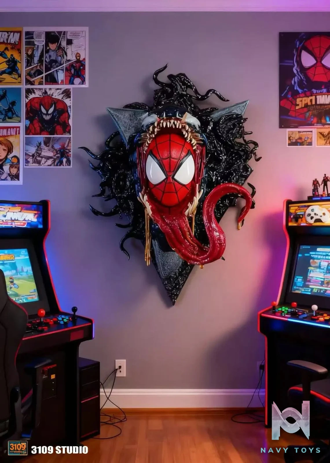 3109 Studio – Spider-Man Venom Wall-Mounted Dual Scale Spider-Man