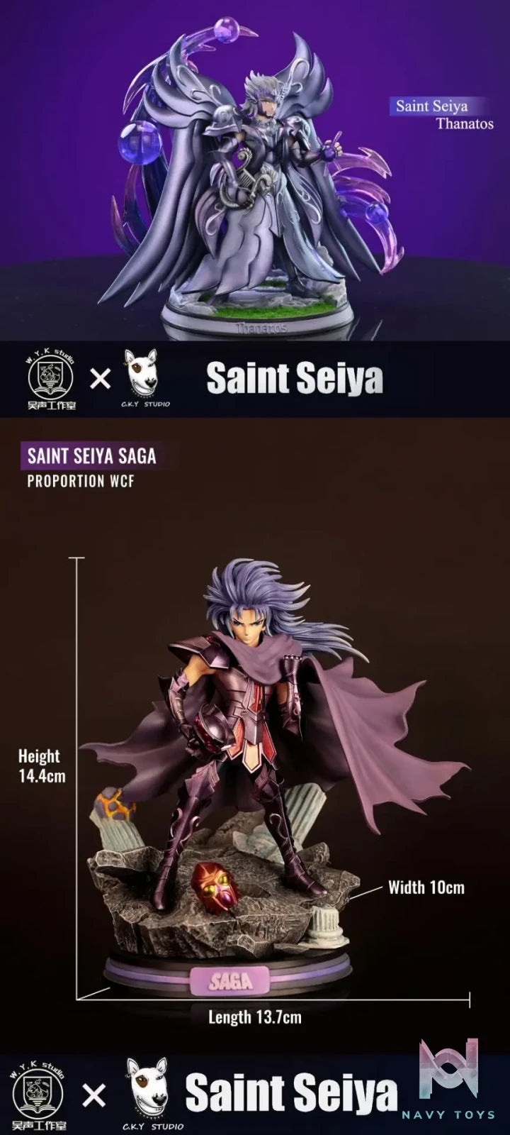 W.Y.K Studio & C.K.Y Studio – Saint Seiya Thanatos & Saga