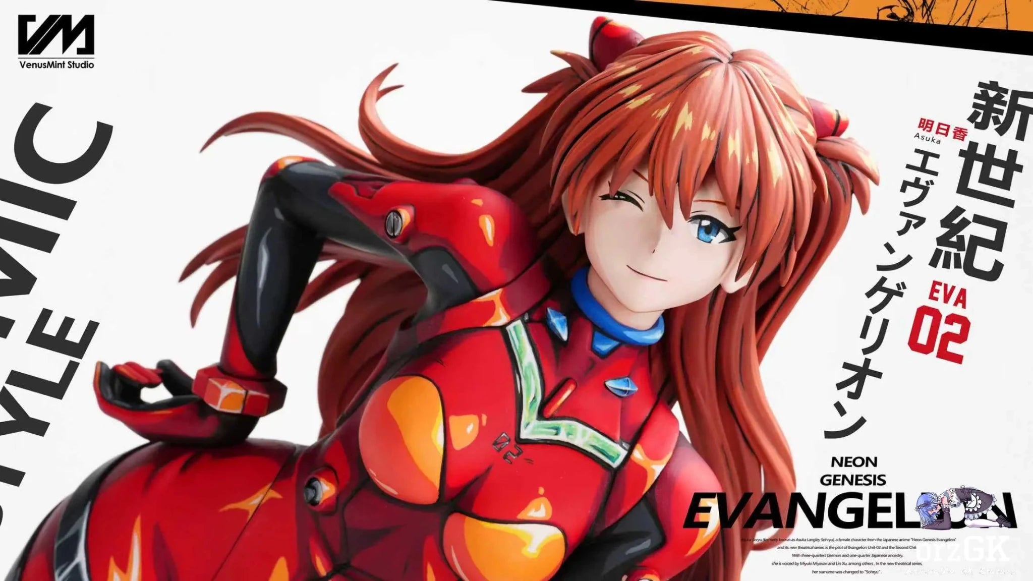 Anime Painted Series 01 Soryu Asuka Langley Neon Genesis - Evangelion - Venus Mint Studio resin statue Navy Toys anime figure