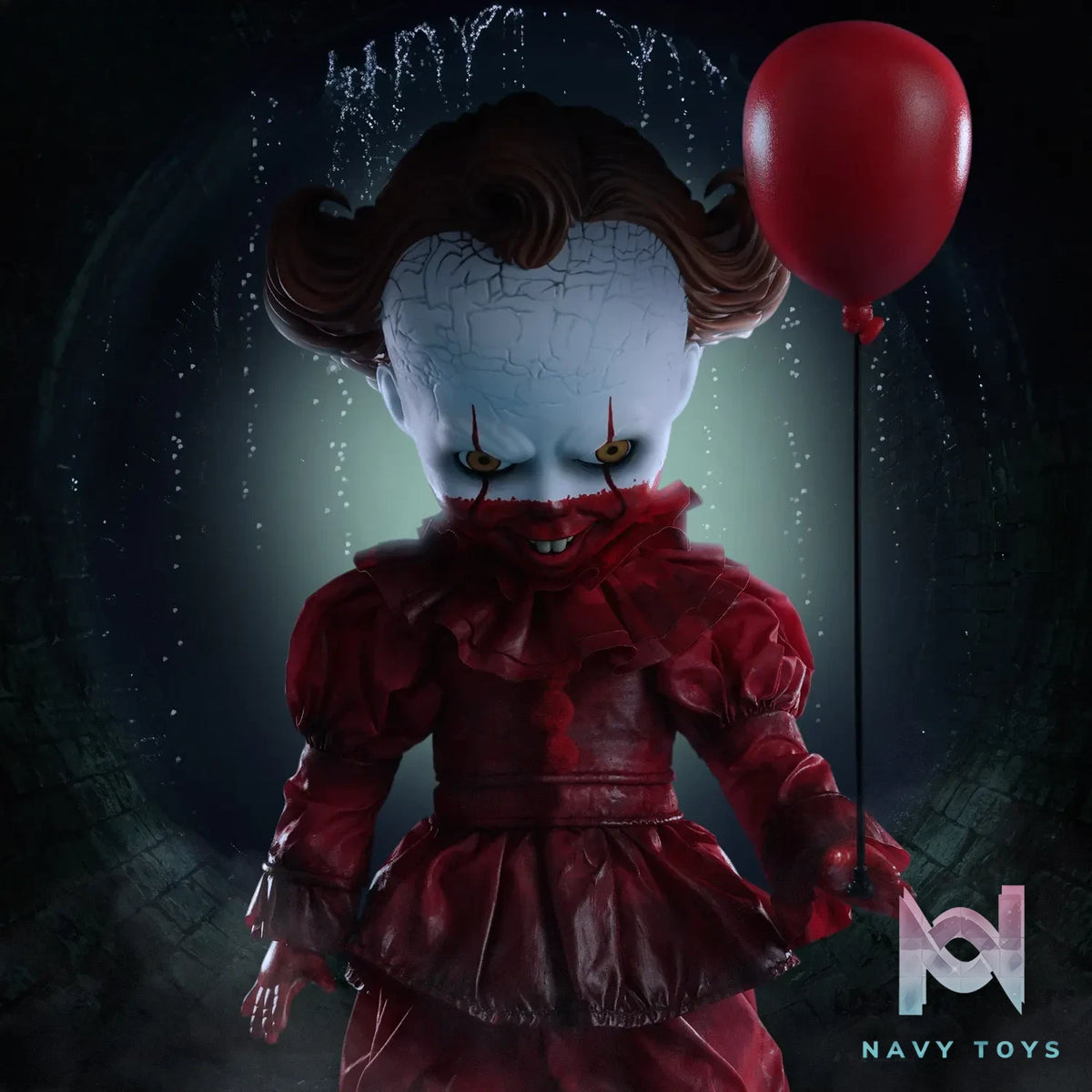 Mezco Studio – IT: Welcome to Derry – Pennywise Action Figure (Licensed)