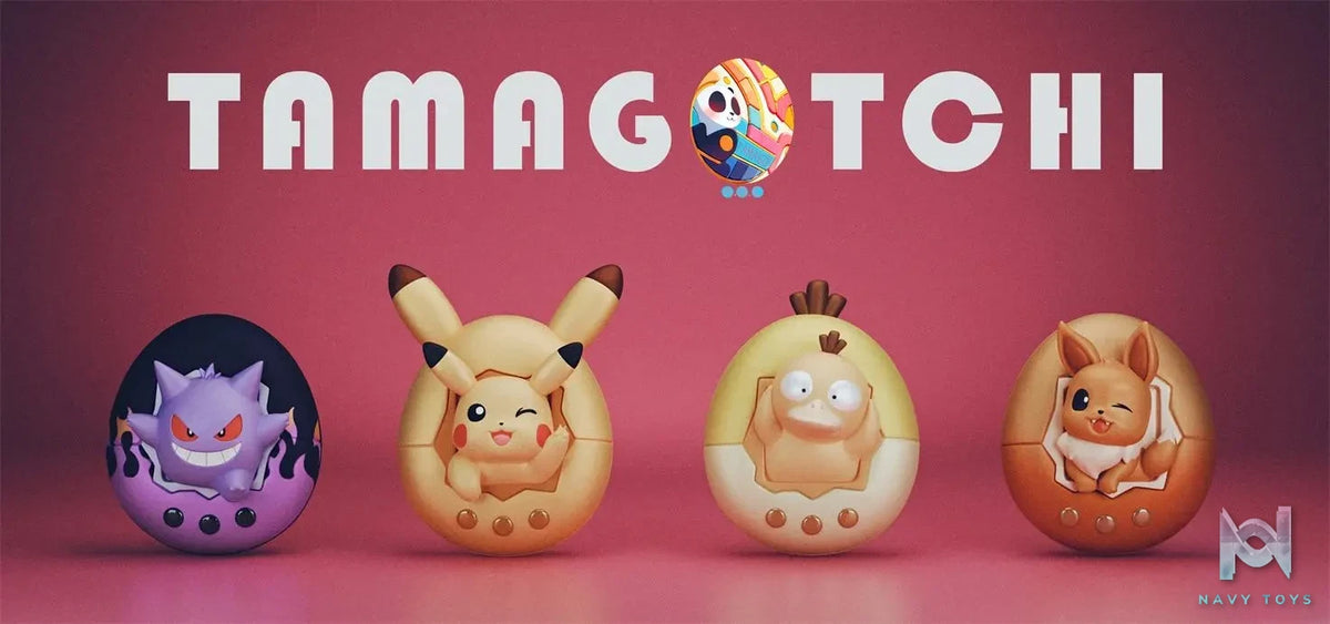 TAMAGO Studio – Pokémon Tamagotchi Pikachu & Gengar & Psyduck & Eevee
