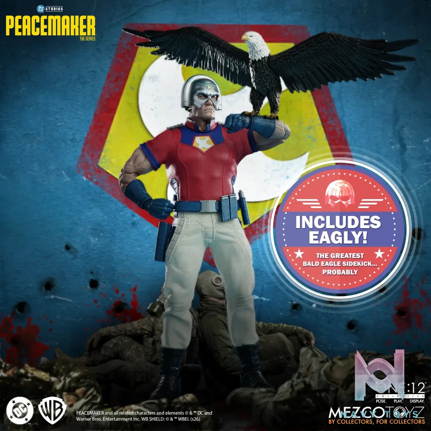 Mezco Studio – Peacemaker 1/12 Action Figure (Licensed)