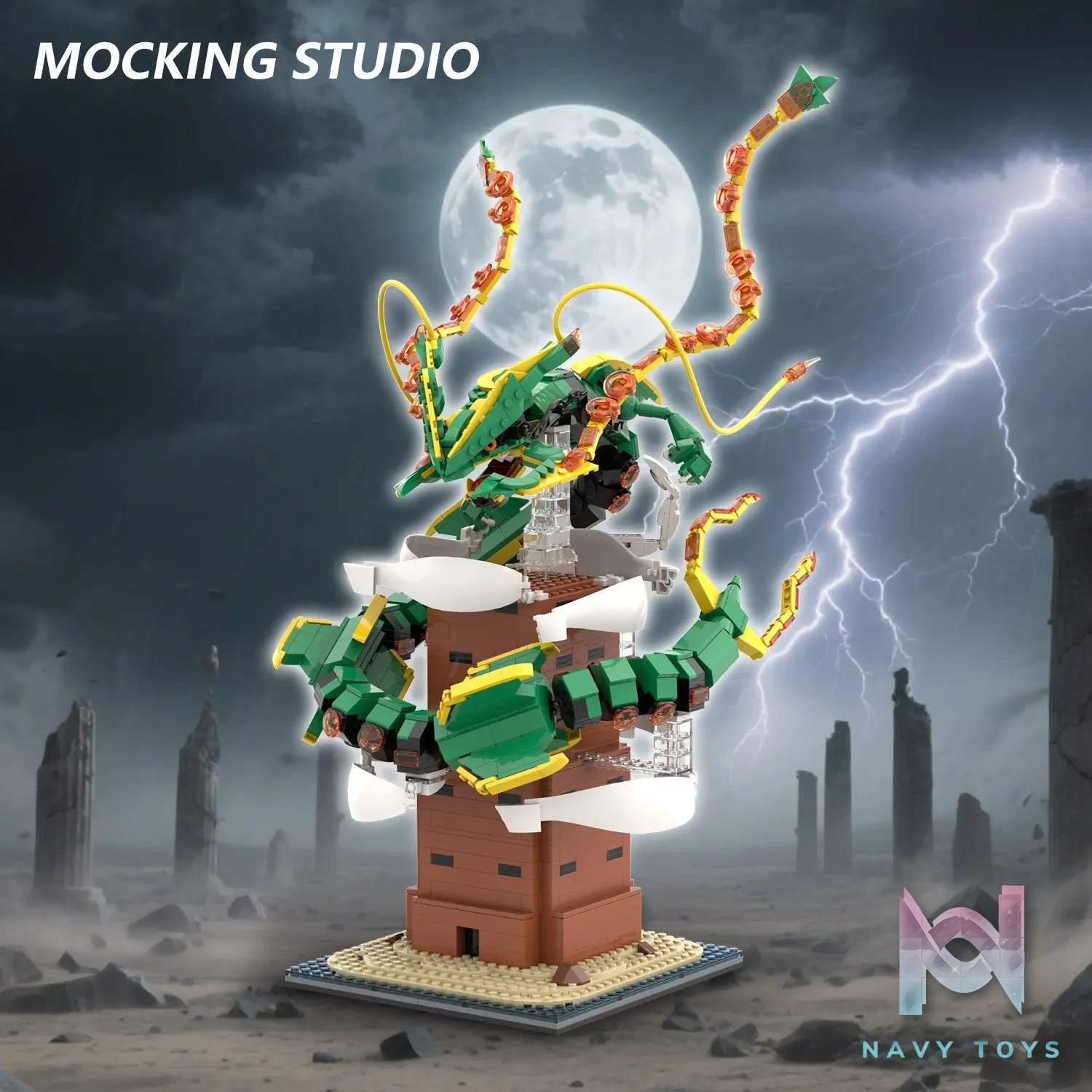 Zhu Yi Wan Jia Studio – Pokémon Mega Rayquaza Building Blocks