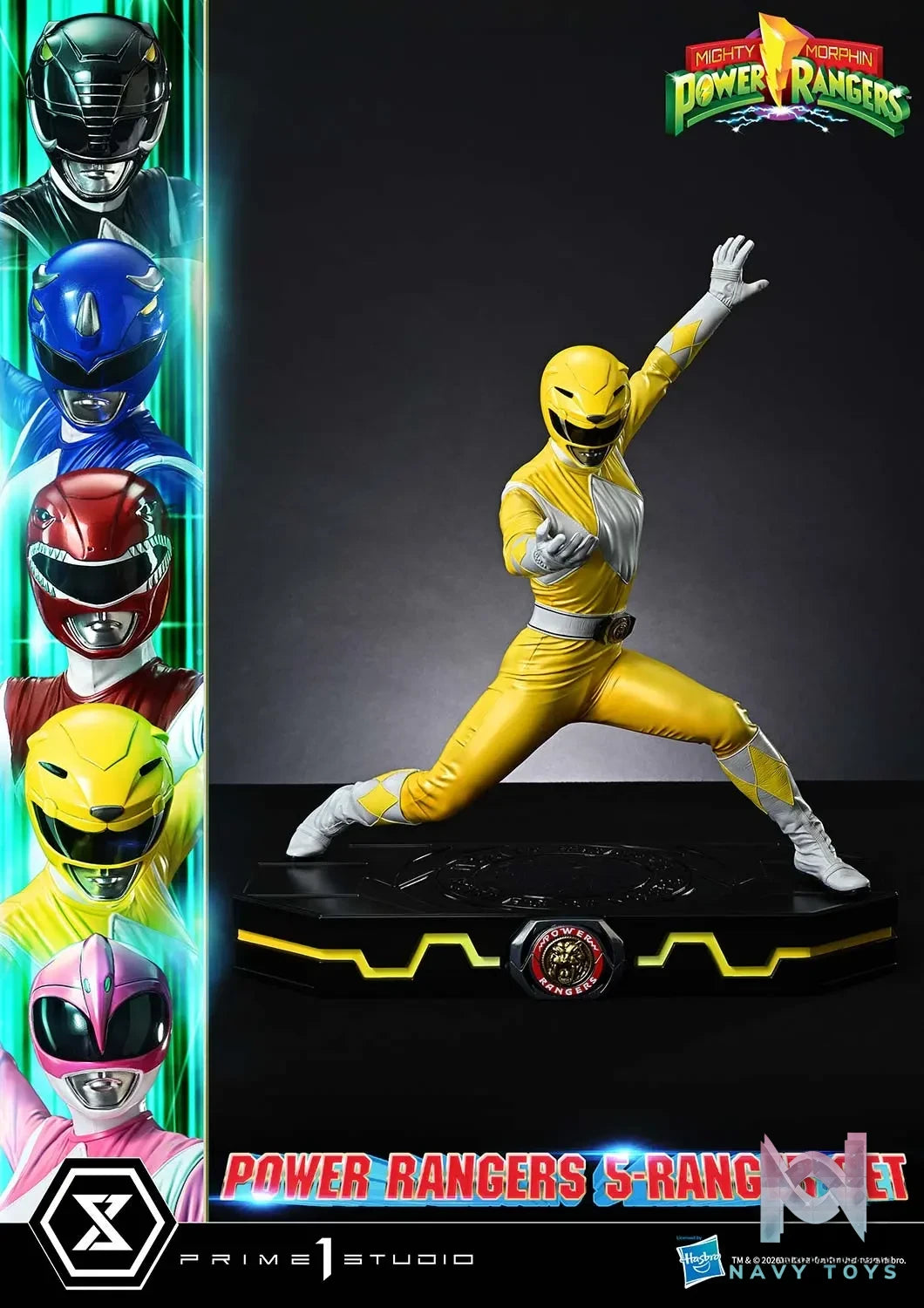 Prime 1 Studio – Premium Masterline Mighty Morphin Power Rangers Power Rangers 5-Ranger Set PMPWR-01 PMPWR-01DX PMPWR-01DXS (Licensed)