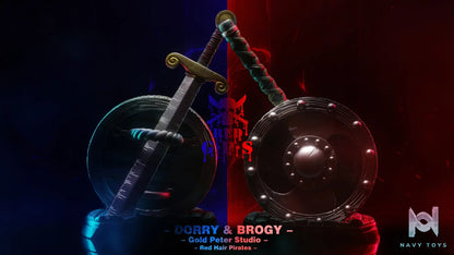 Gold Peter Studio – Red Hair Pirates Dorry x Brogy One Piece