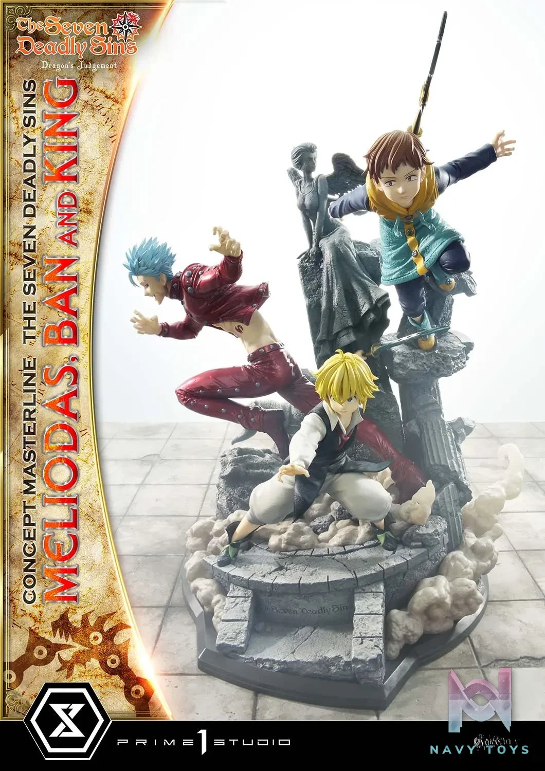 Prime 1 Studio – Concept Masterline The Seven Deadly Sins Meliodas, Ban and King CMNTZ-01 CMNTZ-01DXS (Licensed)