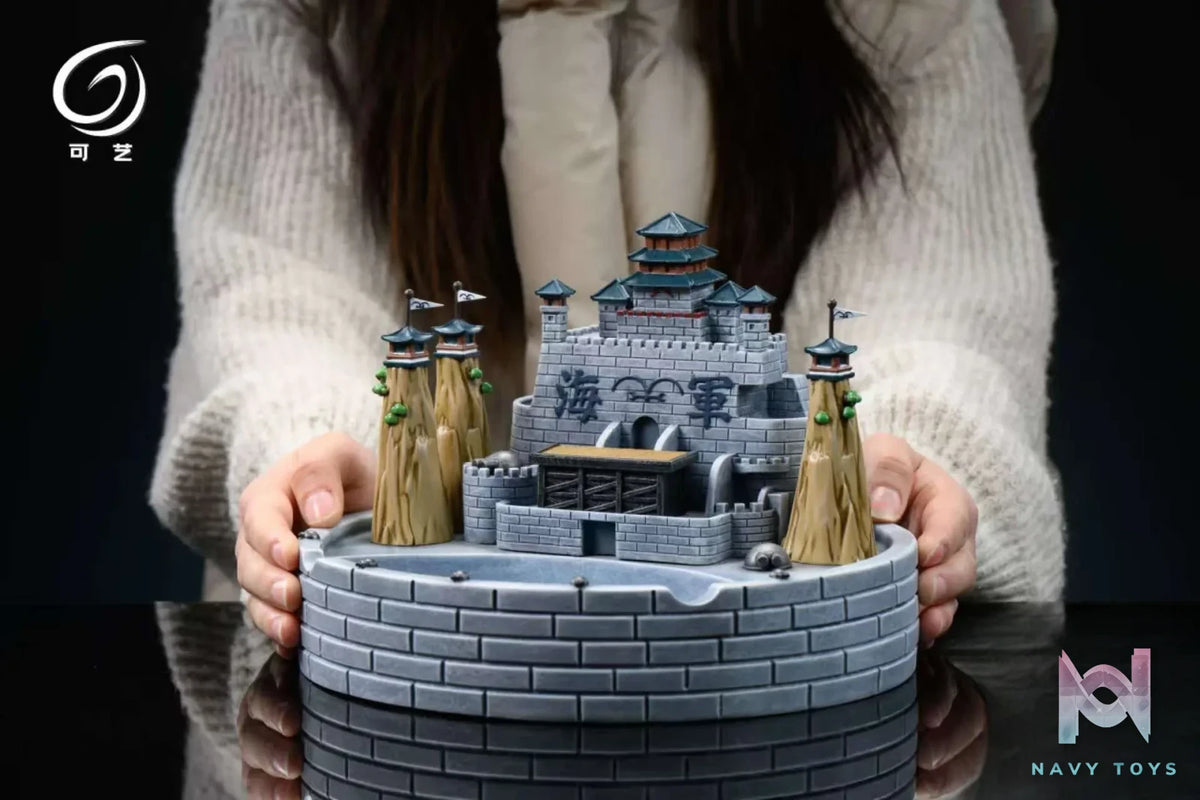 Ke Yi Mo Wan Studio – Marineford’s Marine Headquarters Creative Ornament Ashtray One Piece