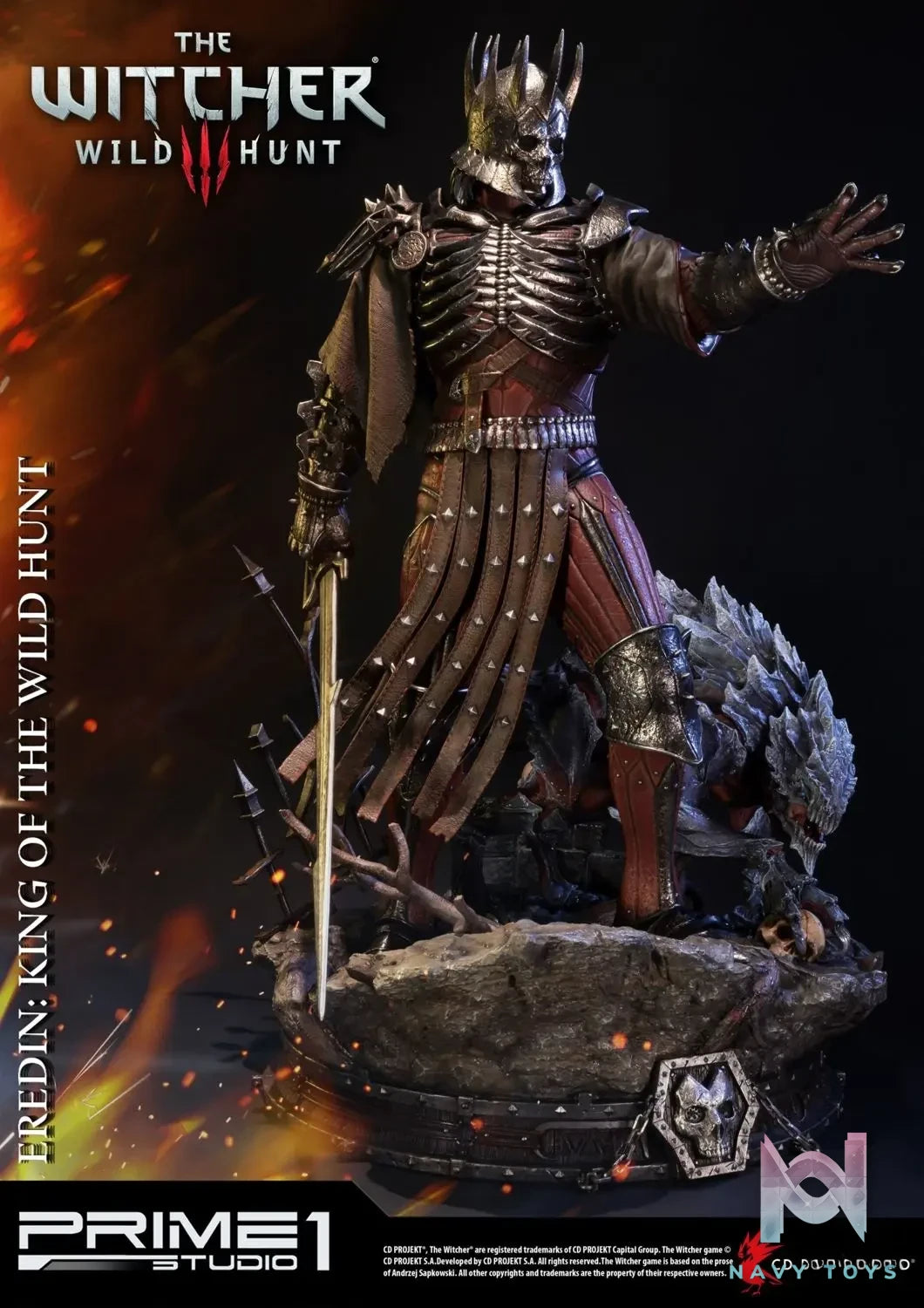 Prime 1 Studio – Premium Masterline The Witcher 3: Wild Hunt Eredin: King of the Wild Hunt PMW3-02 PMW3-02EX (Licensed)