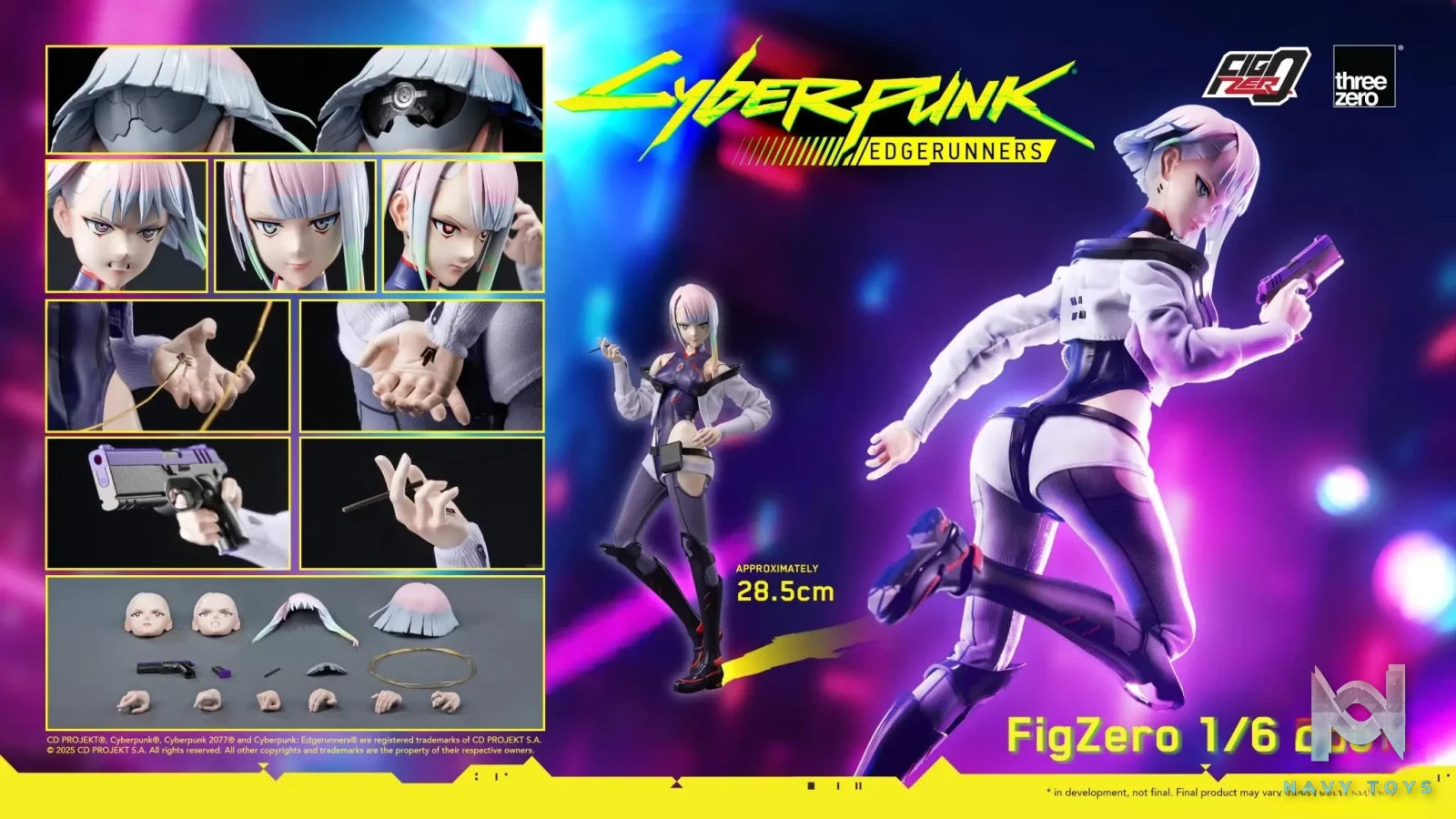 Threezero – Cyberpunk: Edgerunners FigZero 1/6 Lucy 3Z06000W0 (Licensed)