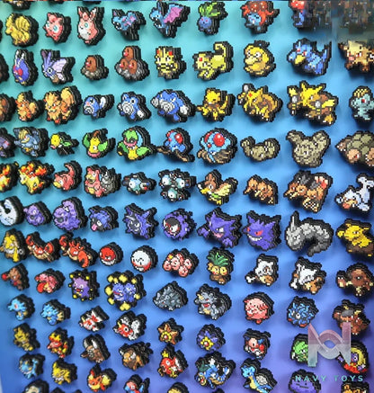 KALA HOME Studio – Generation I Pokémon Pixel Art 3D Decorative Painting Pokémon