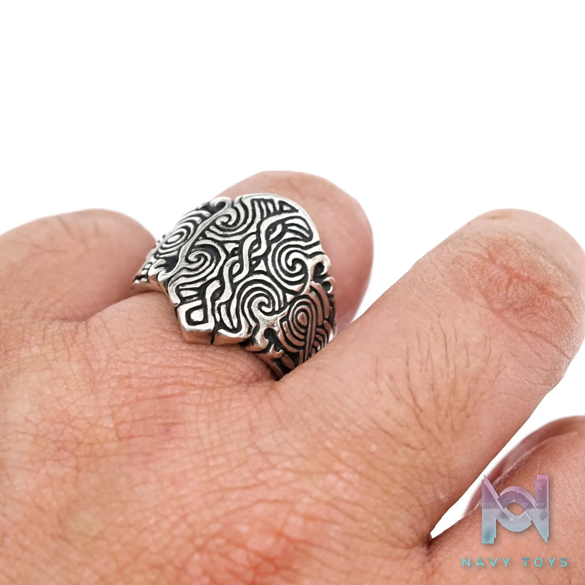 Raven Studio (silver jewelry) – Original Design Viking Style Men’s Ring Original