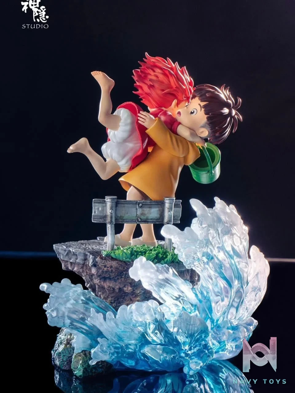 Ponyo & Sosuke - Ponyo On The Cliff By The Sea - ShenYin Studio resin statue shenyin studio anime figure
