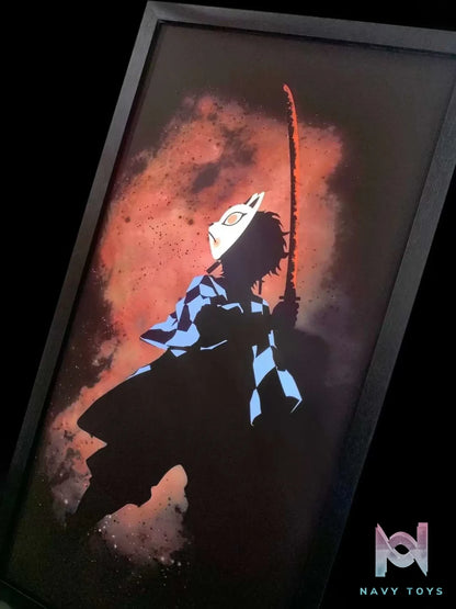 Mystery Gallery Studio – Demon Slayer Light guide conversion Tanjiro Kamado decorative painting