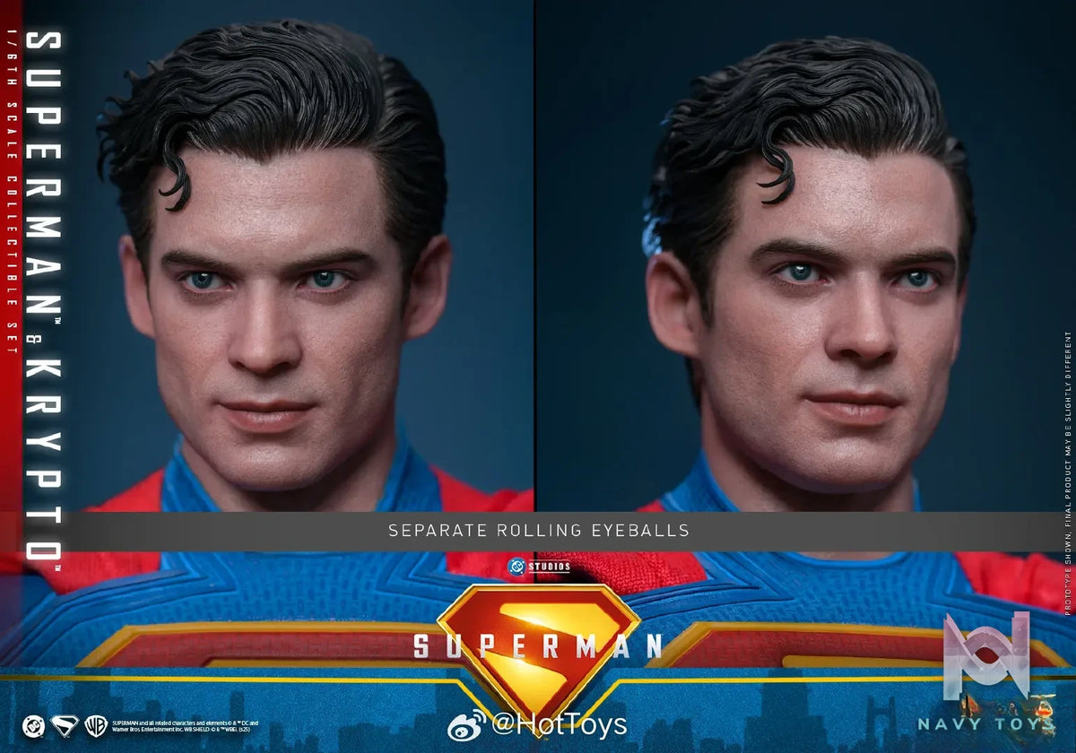 Hottoys – Superman & Krypto 1/6th scale Collectible Set MMS812 (Licensed)