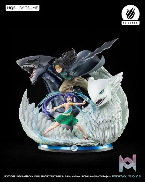 Tsume Studio - Fairy Tail HQS Gajeel & Wendy Limited Statue (Licensed) resin statue Navy Toys anime figure
