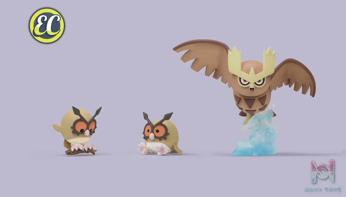 EC Studio – Pokémon Noctowl Evolution Set