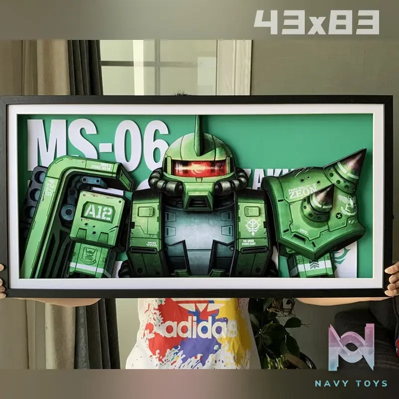 KALA HOME Studio – Zaku 3D Decorative Painting Gundam