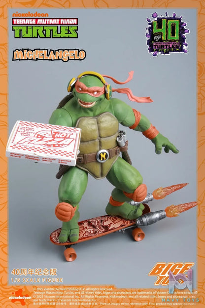 BIGFTOYS – TNMT Michelangelo 40th Anniversary Edition 1/6 Action Figure BIGF-004 (Licensed)