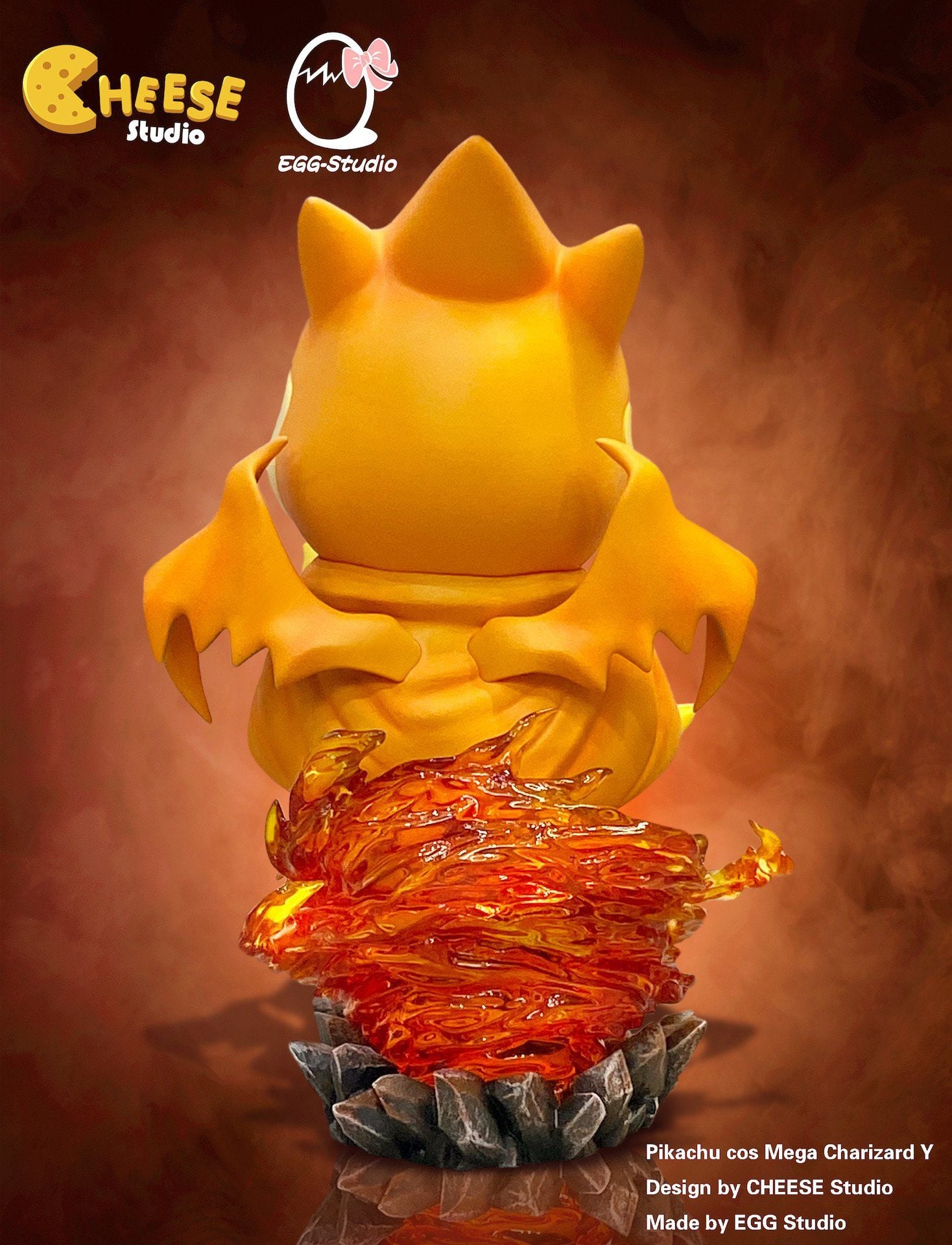 Pikachu cos Mega Charizard Y resin statue Cheese Studio x EGG Studio anime figure