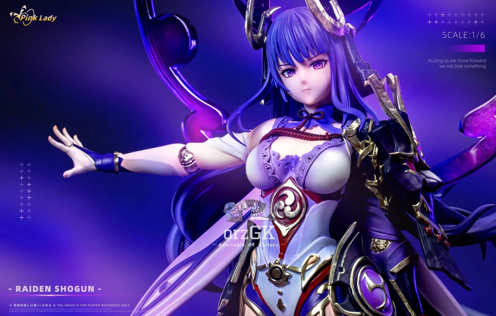Pink Lady Studio - Raiden Shogun Genshin Impact resin statue Navy Toys anime figure