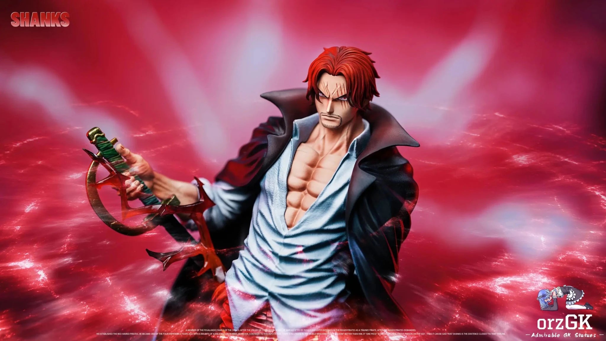 HX Studio X SY Studio - Shanks One Piece resin statue Navy Toys anime figure