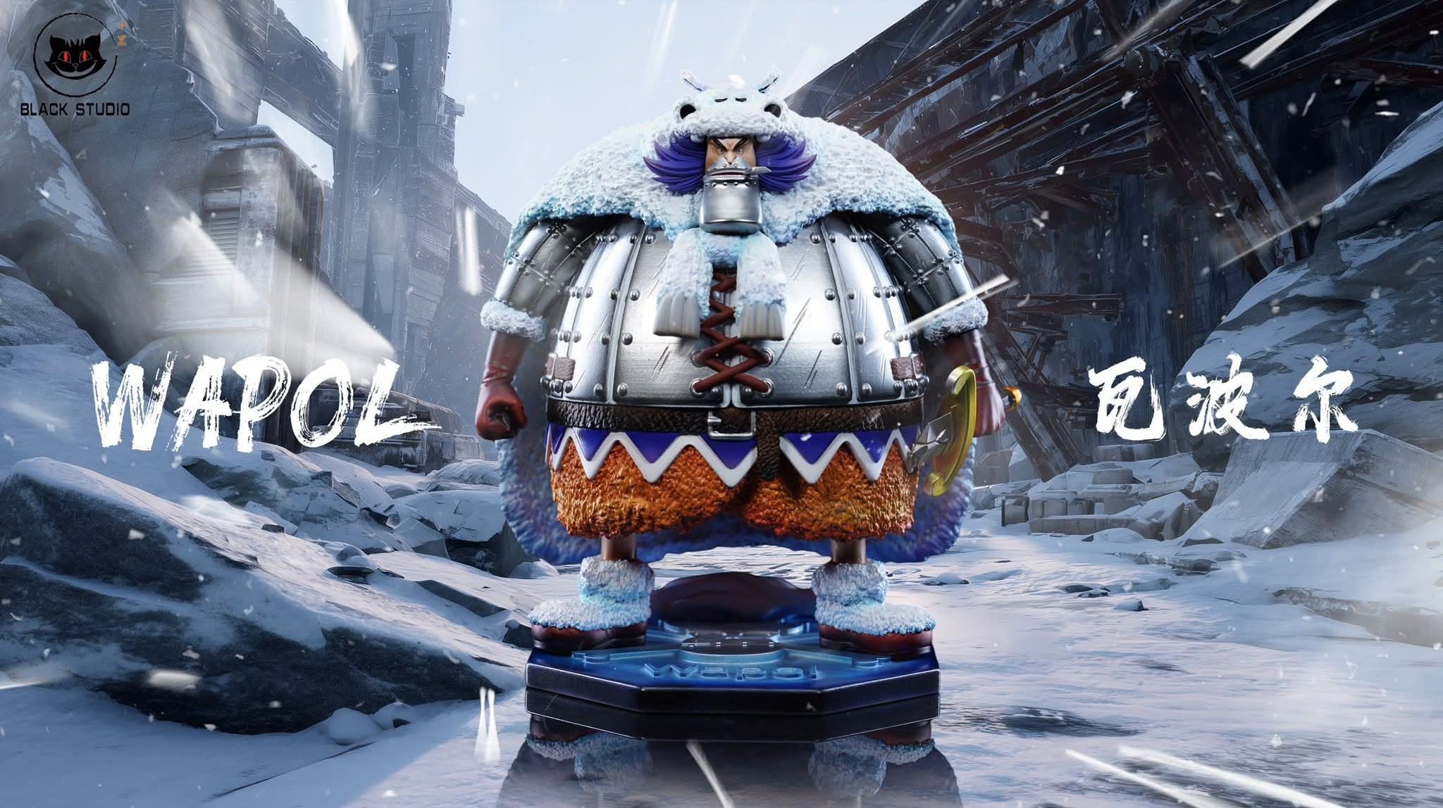 Wapol resin statue black studio anime figure