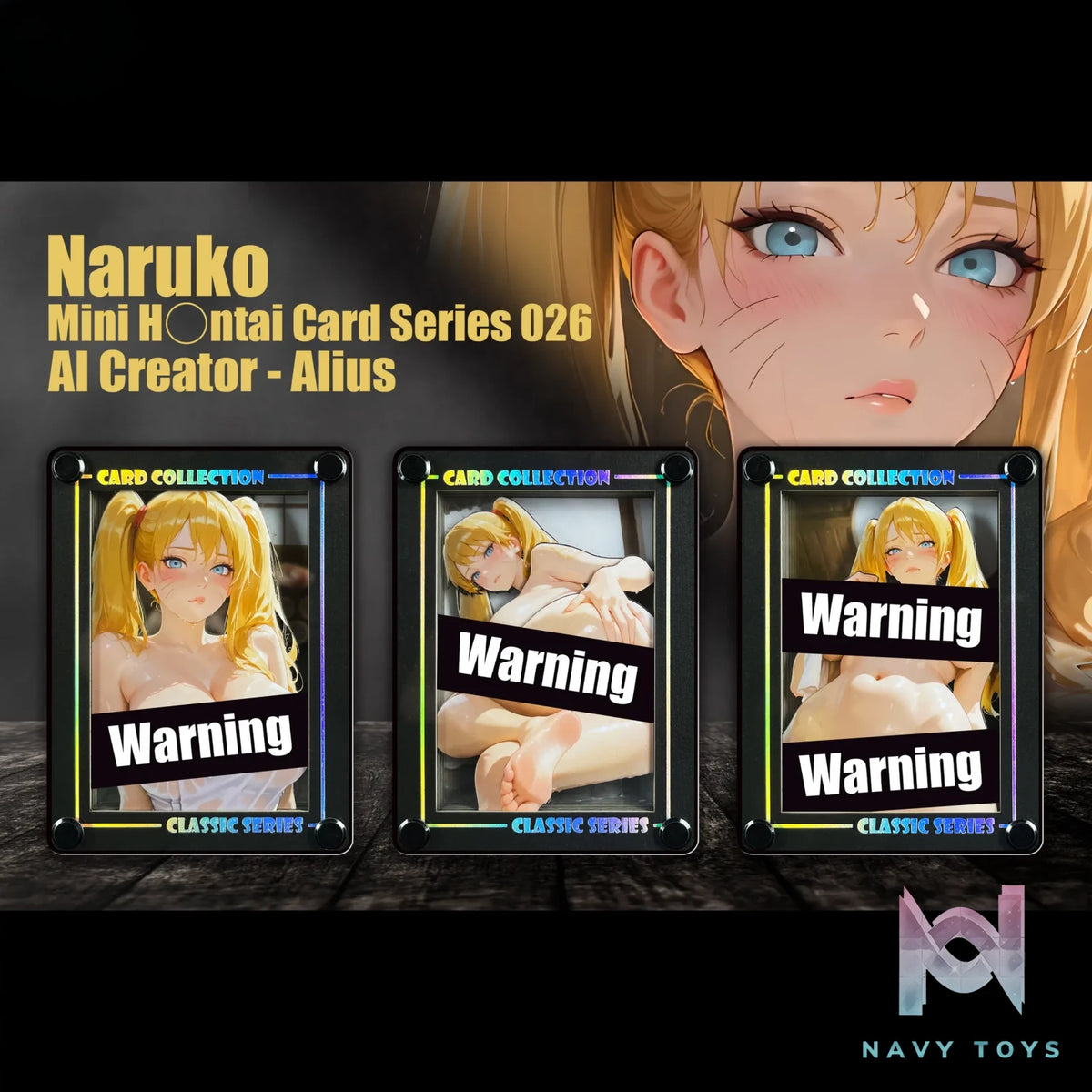 B&W Studio – Mini AI Creator Series Desktop Decorative Card #26 Naruko Naruto