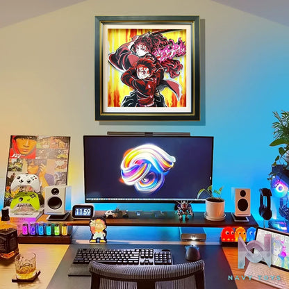 KALA HOME Studio – Tanjiro Kamado X Yoriichi Tsugikuni 3D Decorative Painting Demon Slayer