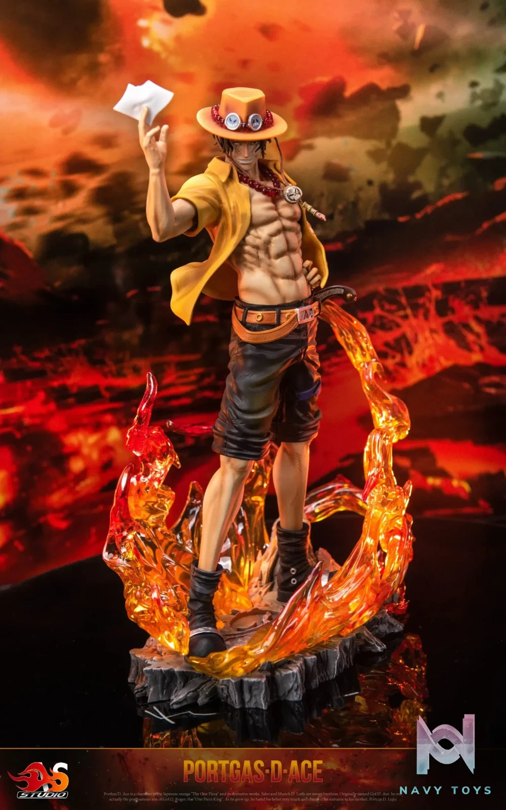 AS Studio – One Piece Flame Ace & Goodbye Ace Bust
