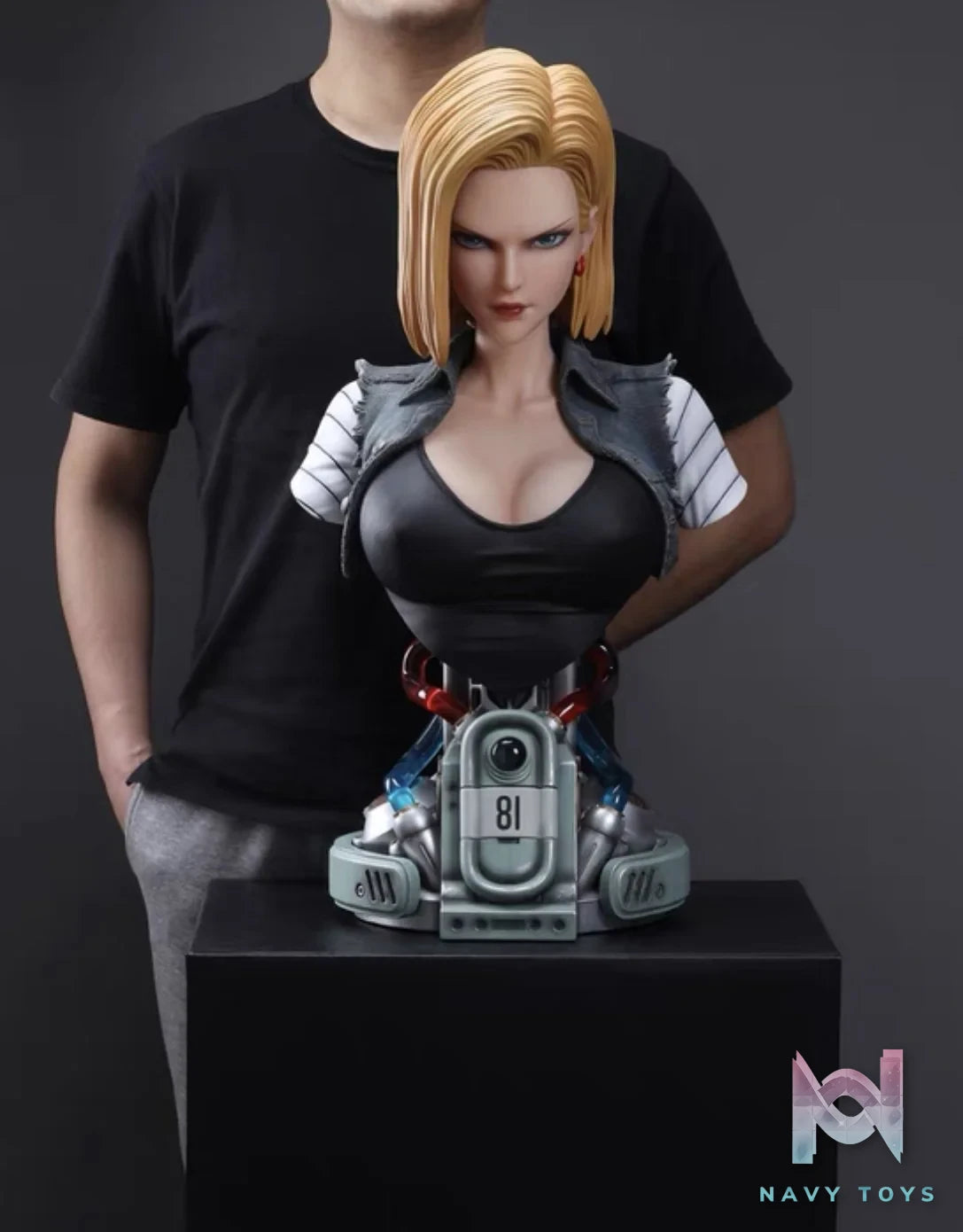 Android 18 Bust 1/1 - Recast resin statue recast anime figure