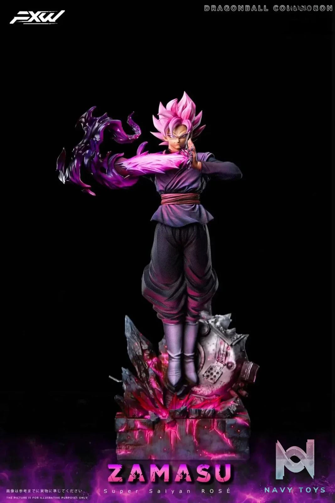 FXW Studio - Super Saiyan Rose Dragon Ball resin statue Navy Toys anime figure