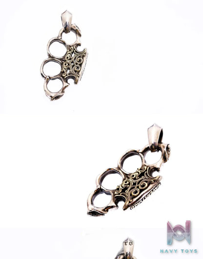 Raven Studio (silver jewelry) – Warrior EDC Knuckle Duster Pendant Original