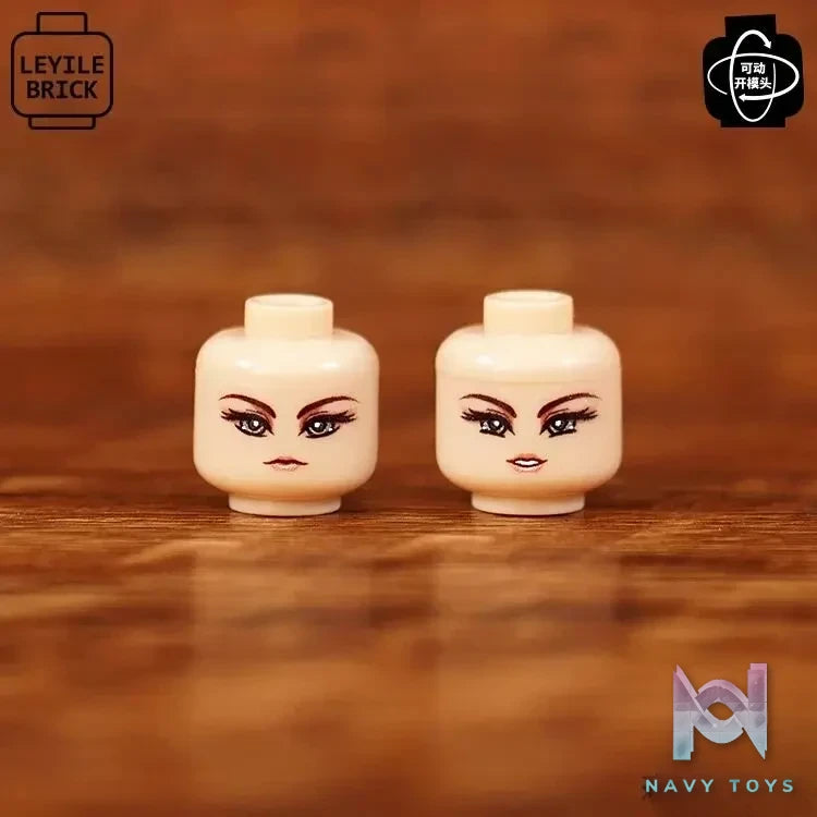 LEYILEBRICK Studio – Cute Girl Posable Head #04 Original