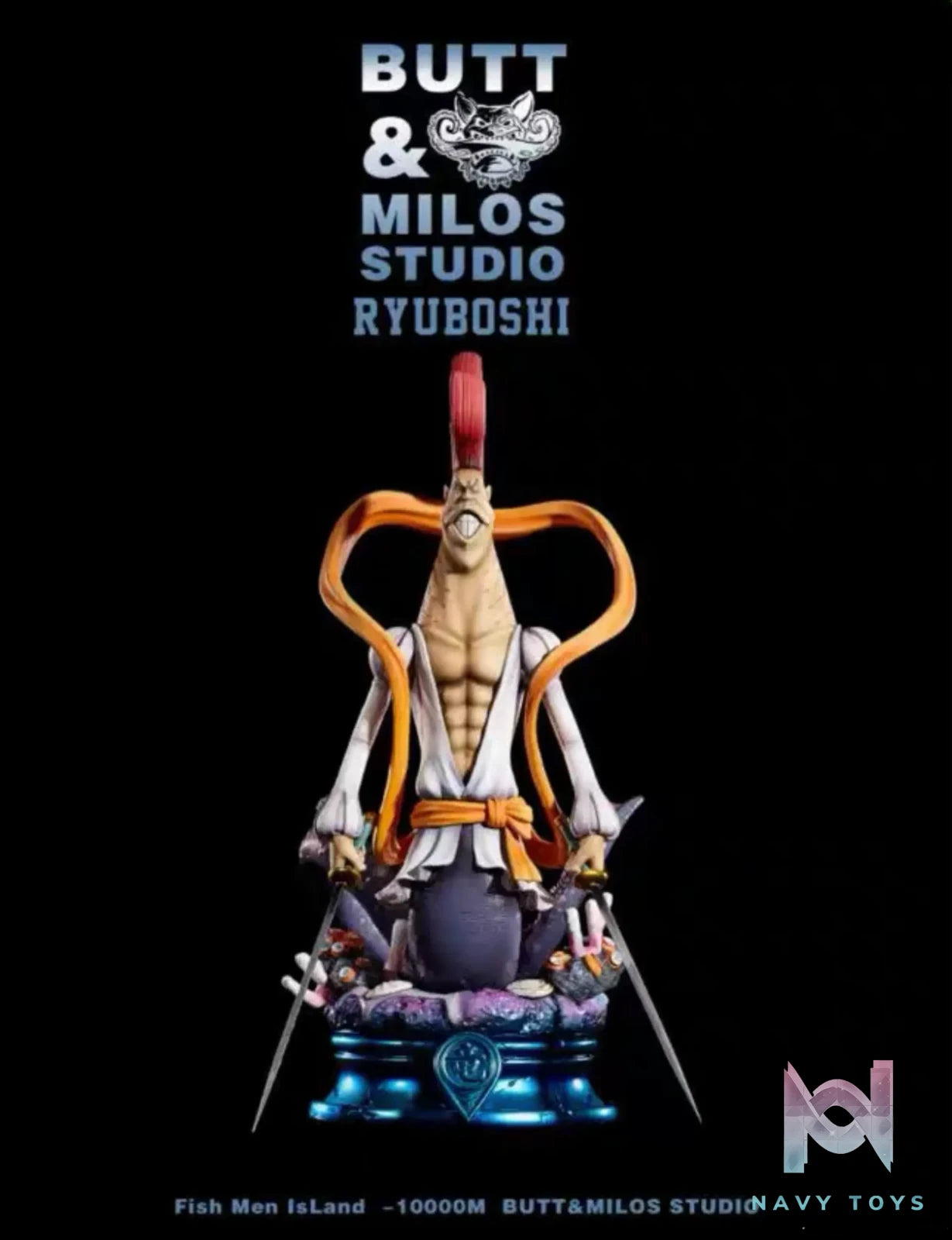 Butt & Milos Studio – One Piece Hody Jones & Shirahoshi & Neptune & Ryuboshi & Fukaboshi & Zeo & Igaram & Daruma & Manboshi & Dosun & Ikarosu Muhhi & Otohime