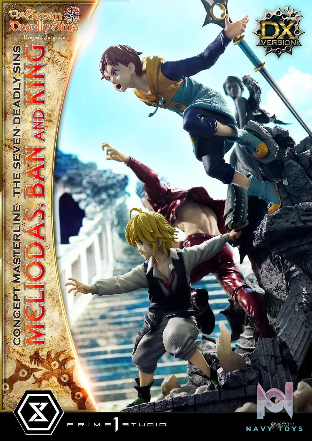 Prime 1 Studio – Concept Masterline The Seven Deadly Sins Meliodas, Ban and King CMNTZ-01 CMNTZ-01DXS (Licensed)