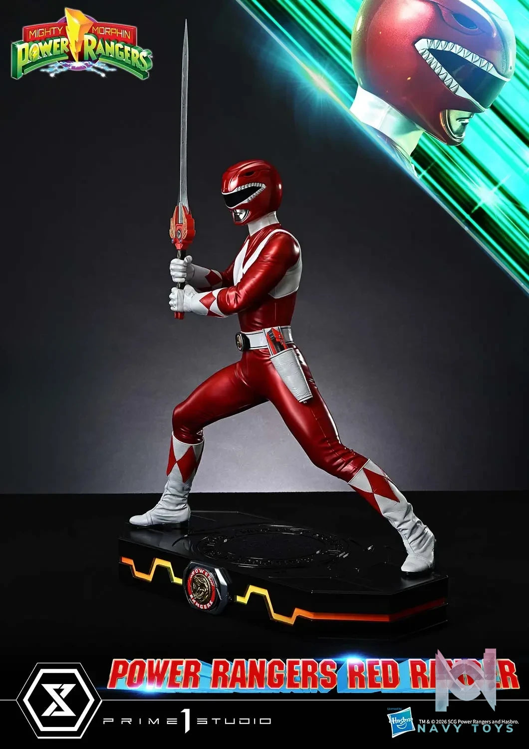 Prime 1 Studio – Premium Masterline Mighty Morphin Power Rangers Power Rangers Red Ranger PMPWR-02 (Licensed)