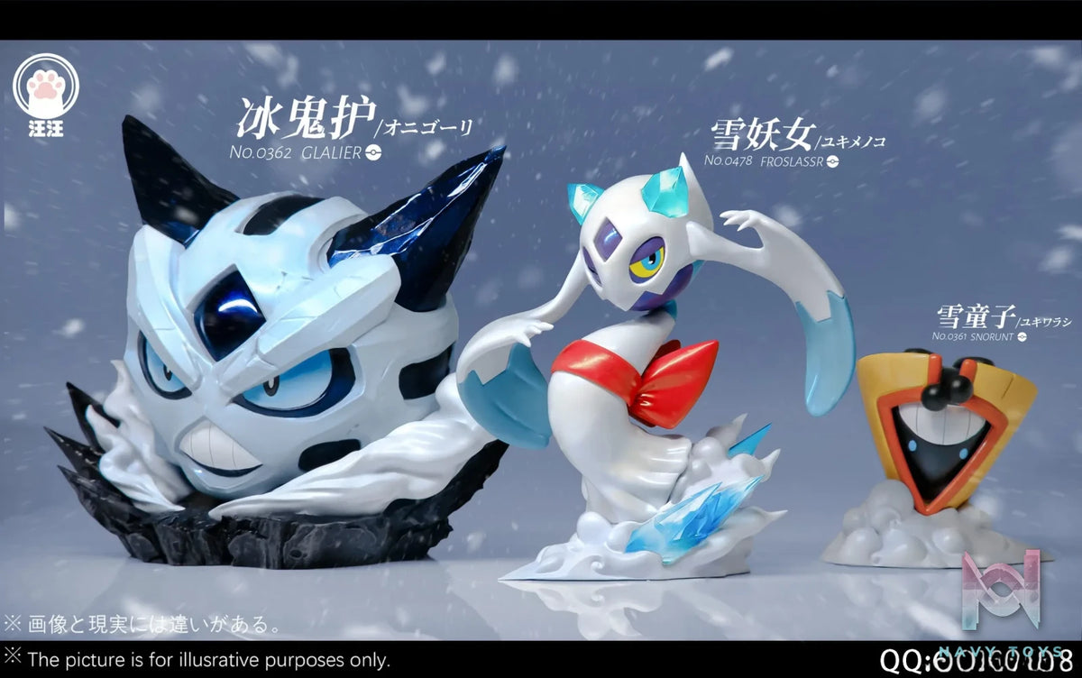 Wang Wang Studio – Pokémon Pokédex Glalie & Froslass & Snorunt