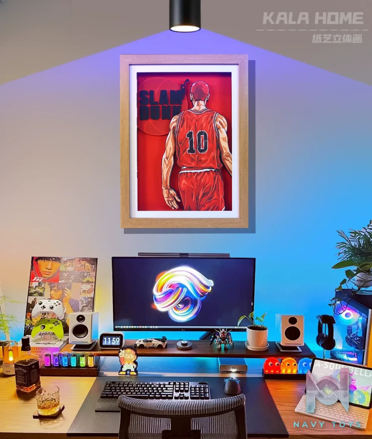 KALA HOME Studio – Hanamichi Sakuragi #02 3D Decorative Painting Slam Dunk