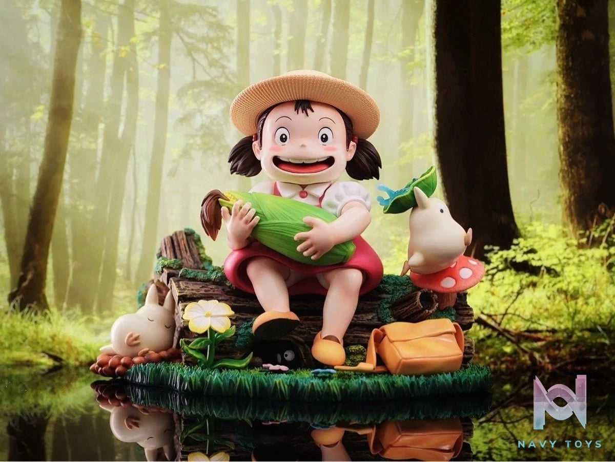 Mei Holding Corn - My Neighbor Totoro - Long Miao Studio resin statue Long Miao Studio anime figure